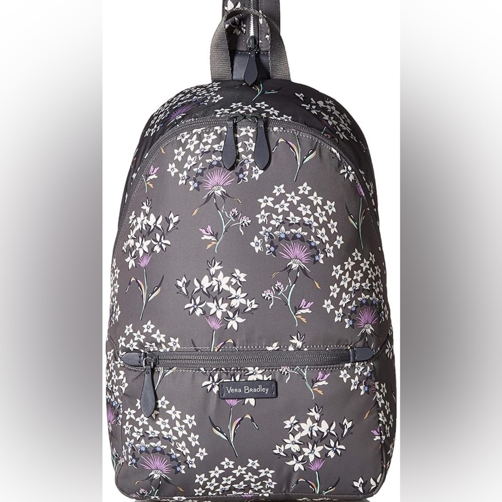 Vera Bradley Midtown Convertible Backpack Discontinued Performance Twill Flower
